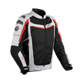 Giacca moto estiva in rete Dane Solskin grigio/rosso, EN 17092 A, foto ufficiale Dane