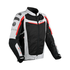 Giacca moto estiva in rete Dane Solskin grigio/rosso, EN 17092 A, foto ufficiale Dane