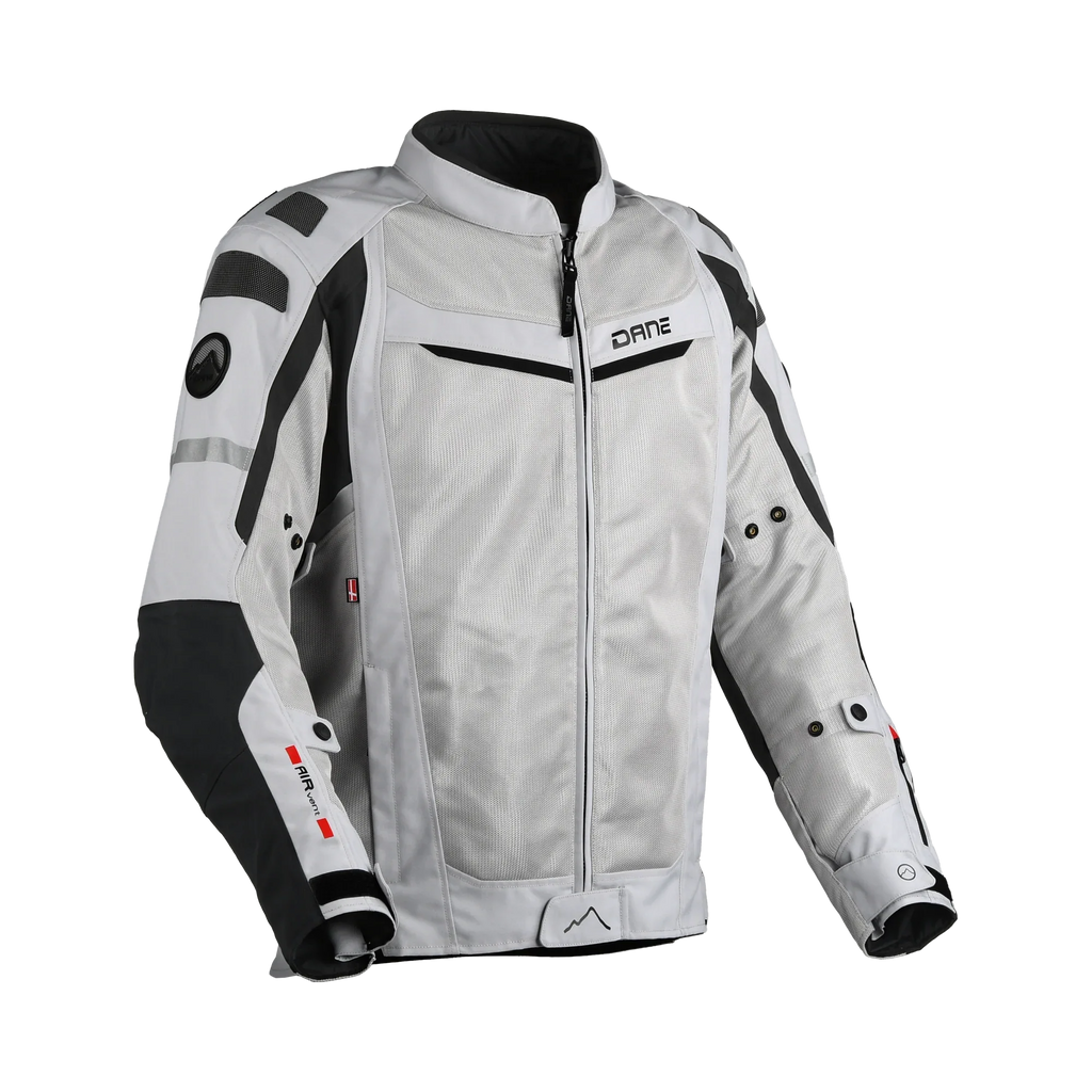 Giacca moto estiva in rete Dane Solskin grigio/nero, EN 17092 A, foto ufficiale Dane