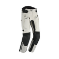 Pantaloni moto Dane Spor Gore-Tex avorio con inserti neri, vista tre quarti anteriore, foto ufficiale Dane