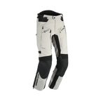 Pantaloni moto Dane Spor Gore-Tex avorio con inserti neri, vista tre quarti anteriore, foto ufficiale Dane