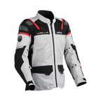 Giacca moto estiva Dane Sundby 2 grigio/rosso, EN 17092 A, foto ufficiale Dane