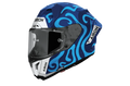 Casco Airoh GP 800 SWAIN BLUE GLOSS vista laterale