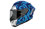 Airoh GP 800 Swain blu e azzurro GP8SW18: profilo laterale del casco racing