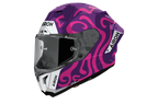 Airoh GP 800 Swain viola e fucsia GP8SW54: profilo laterale del casco racing
