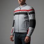 Giacca Moto Hevik Blackjack Impermeabile Grigio - Moon Bike - Vista 3