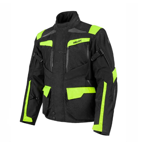 Giacca Moto Hevik Centaurus 3 Strati Uomo Nero/Giallo - Moon Bike - Vista 1