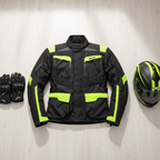Giacca Moto Hevik Centaurus 3 Strati Uomo Nero/Giallo - Moon Bike - Vista 3
