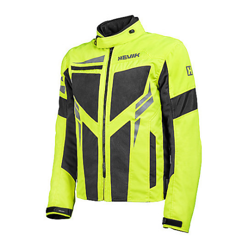 Giacca Moto Hevik Ikaro Estiva Giallo Fluo - Moon Bike - Vista 1