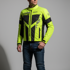 Giacca Moto Hevik Ikaro Estiva Giallo Fluo - Moon Bike - Vista 5