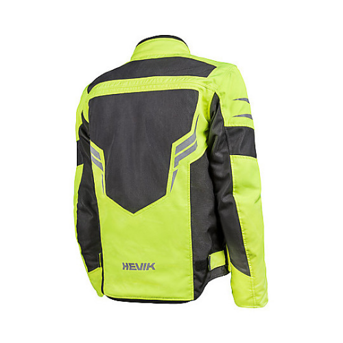 Giacca Moto Hevik Ikaro Estiva Giallo Fluo - Moon Bike - Vista 2
