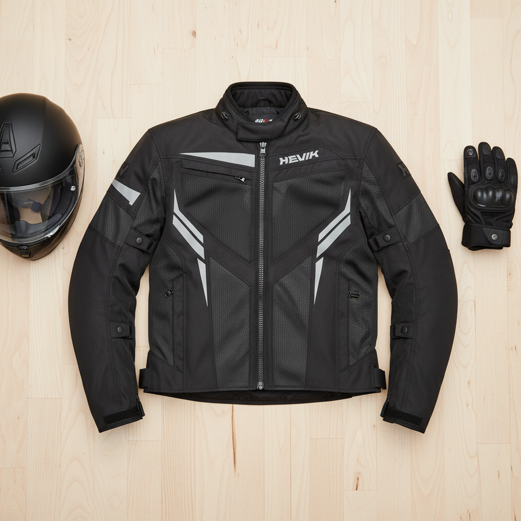 Giacca Moto Hevik Ikaro Light Nero - Moon Bike - Vista 4