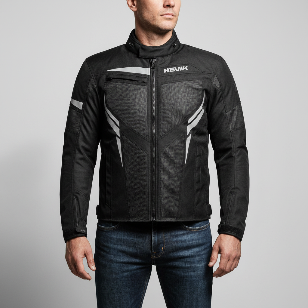 Giacca Moto Hevik Ikaro Light Nero - Moon Bike - Vista 5