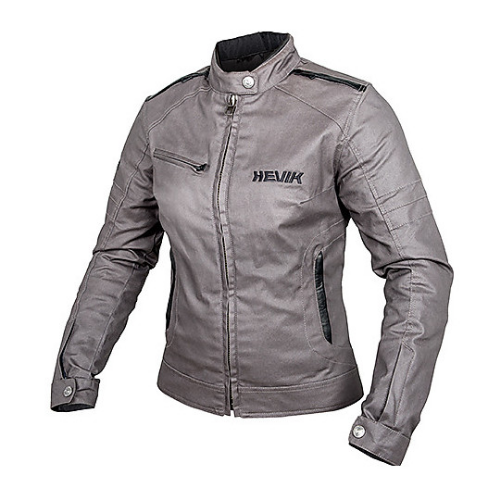 Giacca Moto Hevik Madsen Lady Donna Grigio - Moon Bike - Vista 1