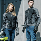 Giacca Moto Hevik Merak Lady Donna Grigio - Moon Bike - Vista 3