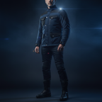 Giacca Moto Hevik Portland Evo Uomo Blu - Moon Bike - Vista 5