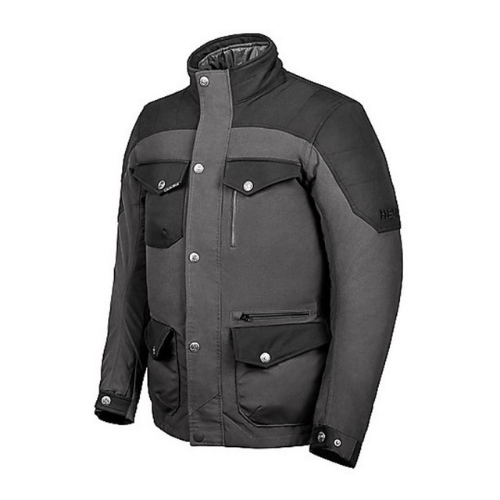 Giacca Moto Hevik Portland Evo Uomo Nero/Grigio - Moon Bike - Vista 1