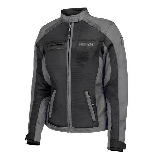 Giacca Moto Hevik Scirocco Lady Light Nero/Grigio - Moon Bike - Vista 1