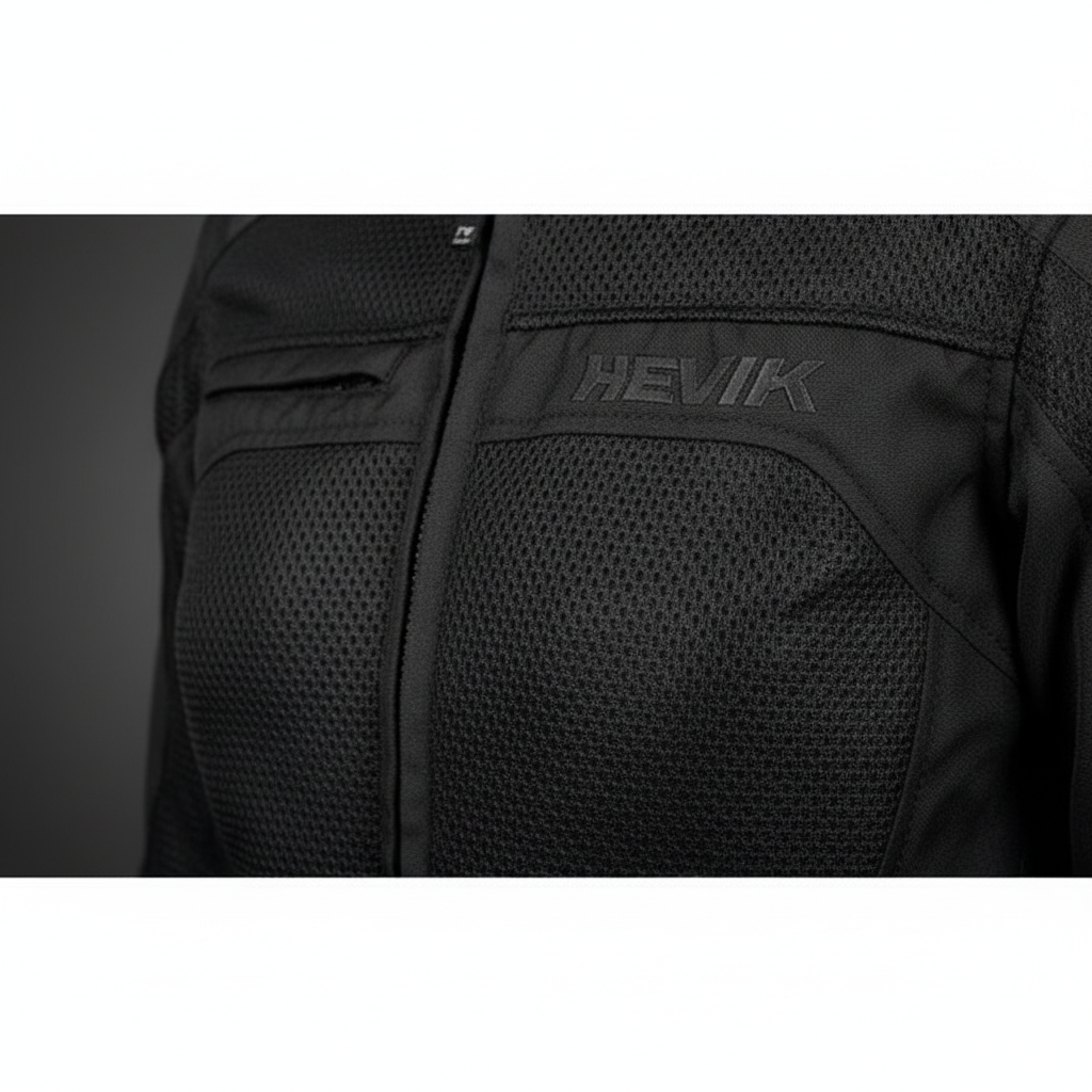Giacca Moto Hevik Scirocco Lady Light Nero - Moon Bike - Vista 3