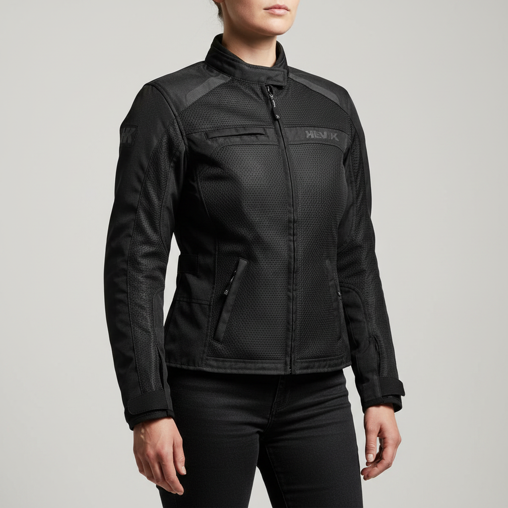 Giacca Moto Hevik Scirocco Lady Light Nero - Moon Bike - Vista 5