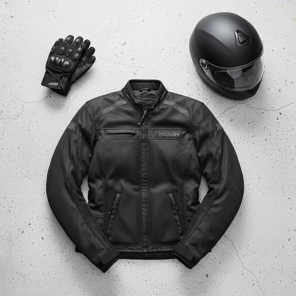 Giacca Moto Hevik Scirocco Lady Light Nero - Moon Bike - Vista 4