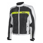 Giacca Moto Hevik Scirocco Light Uomo Grigio/Giallo Fluo - Moon Bike - Vista 1