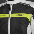 Giacca Moto Hevik Scirocco Light Uomo Grigio/Giallo Fluo - Moon Bike - Vista 3