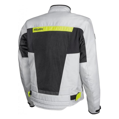 Giacca Moto Hevik Scirocco Light Uomo Grigio/Giallo Fluo - Moon Bike - Vista 2