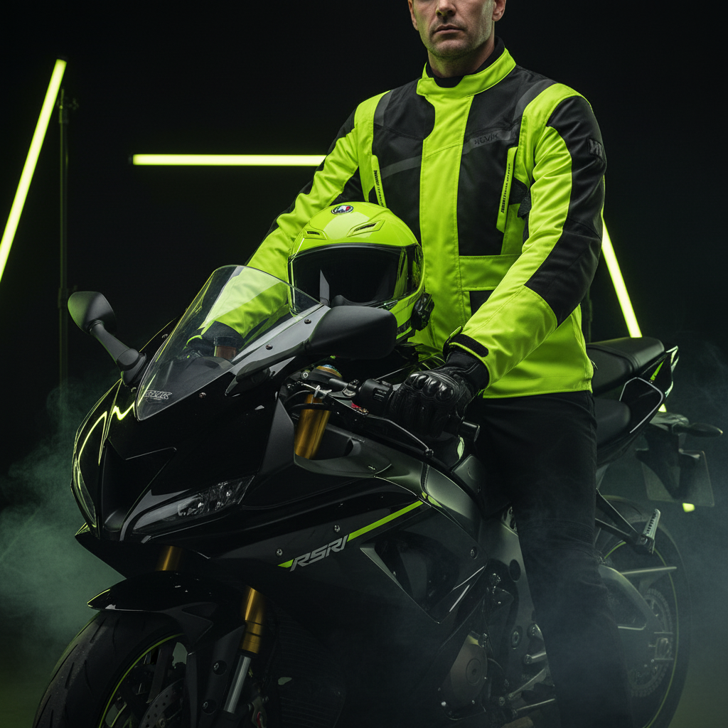 Giacca Moto Hevik Stelvio 3.0 Limited Giallo/Nero - Moon Bike - Vista 9