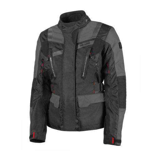 Giacca Moto Hevik Stelvio Lady Light Grigio/Nero - Moon Bike - Vista 1