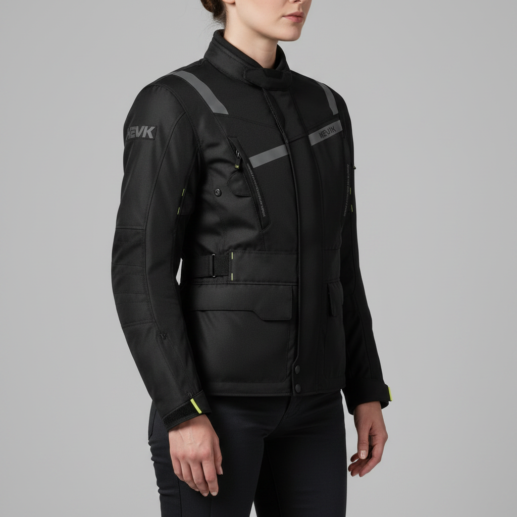 Giacca Moto Hevik Stelvio Light Nero - Moon Bike - Vista 3