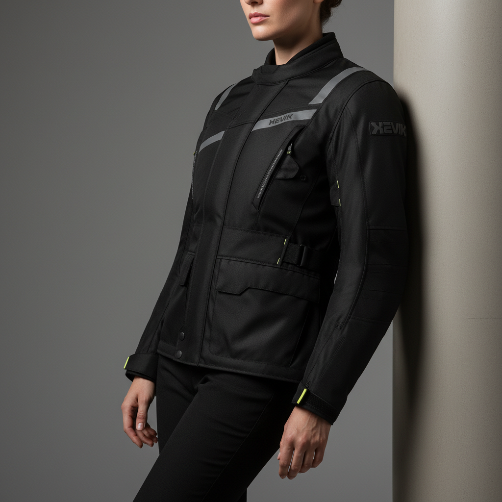 Giacca Moto Hevik Stelvio Light Nero - Moon Bike - Vista 5