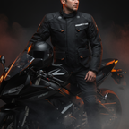 Giacca Moto Hevik Titanium 3 Strati Nero CE - Moon Bike - Vista 7