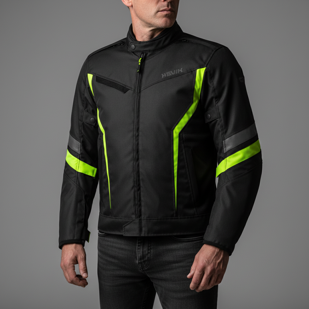 Giacca Moto Hevik Vega Urban Uomo Nero - Moon Bike - Vista 4