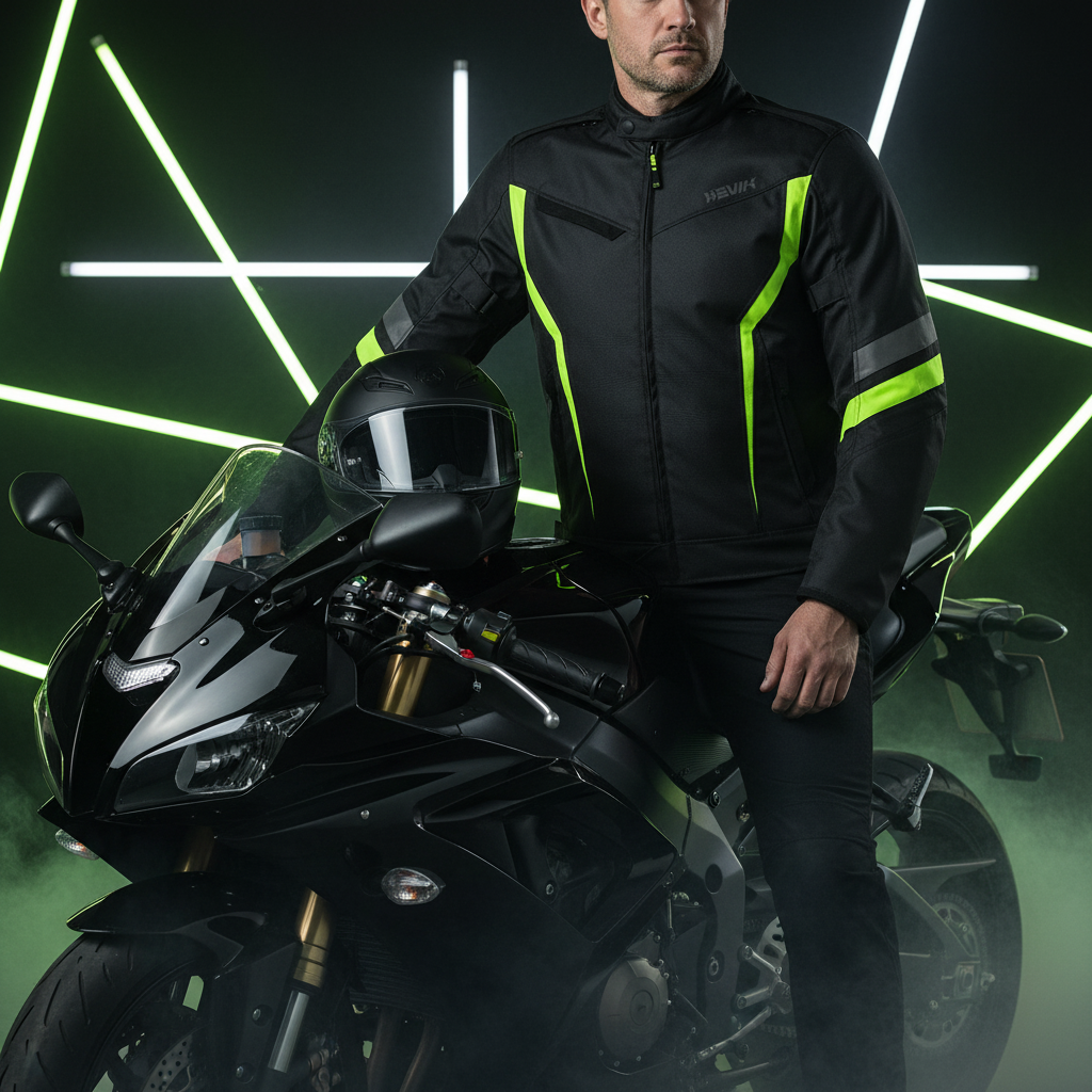 Giacca Moto Hevik Vega Urban Uomo Nero - Moon Bike - Vista 7