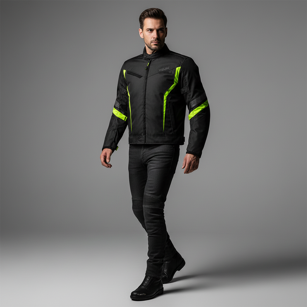Giacca Moto Hevik Vega Urban Uomo Nero - Moon Bike - Vista 5