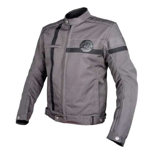 Giacca Moto Hevik Vintage Uomo Grigio - Moon Bike - Vista 1