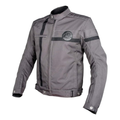 Giacca Moto Hevik Vintage Uomo Grigio - Moon Bike - Vista 1