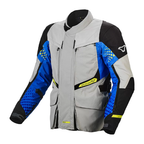 Macna Giacca Moto Macna Fusor Light Grey Blu – Impermeabile 3 Strati CE Livello 2 Blu Abbigliamento per moto - Moon Bike - Vista 1