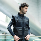 Gilet Moto Hevik Typhoon Multitasche Nero