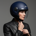 Givi 10.7 EVO D-Jet Blu Notte Opaco – Casco Demi-Jet ECE 22.06 - Moon Bike - Vista 5