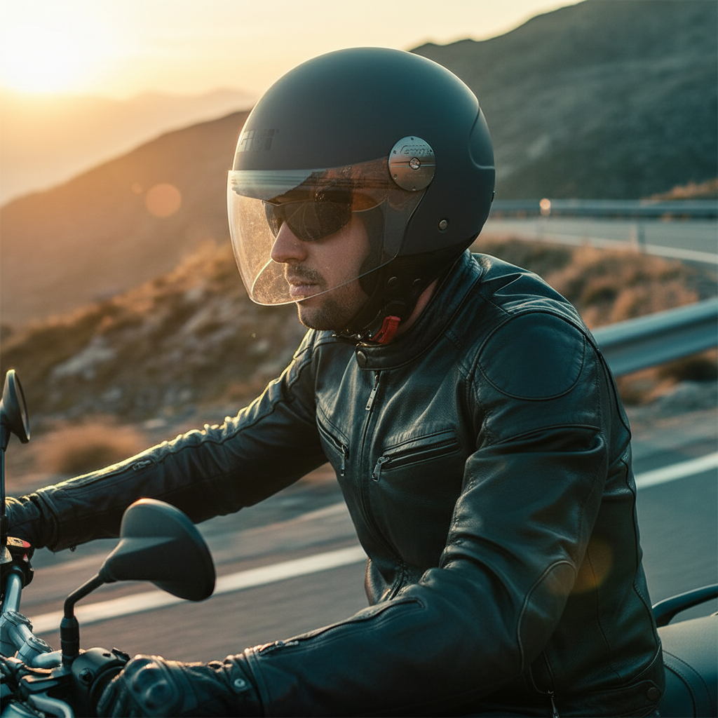 Givi 10.7 EVO D-Jet Grigio Opaco – Casco Demi-Jet ECE 22.06 - Moon Bike - Vista 9