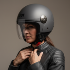 Givi 10.7 EVO D-Jet Grigio Opaco – Casco Demi-Jet ECE 22.06 - Moon Bike - Vista 5