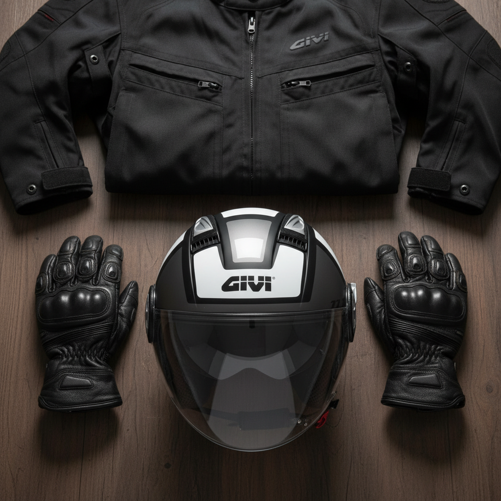 Givi 11.1 Air Jet-R Class Argento/Nero/Bianco – Casco Jet ECE 22.05 - Moon Bike - Vista 8