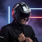 Givi 11.1 Air Jet-R Class Argento/Nero/Bianco – Casco Jet ECE 22.05 - Moon Bike - Vista 11