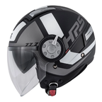 Givi 11.1 Air Jet-R Class Argento/Nero/Bianco – Casco Jet ECE 22.05 - Moon Bike - Vista 2