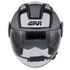 Givi 11.1 Air Jet-R Class Argento/Nero/Bianco – Casco Jet ECE 22.05 - Moon Bike - Vista 3