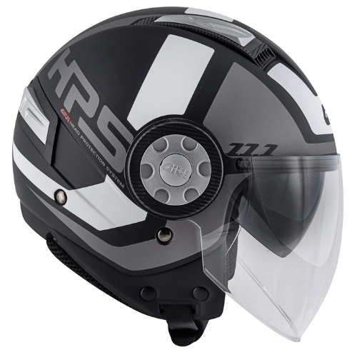 Givi 11.1 Air Jet-R Class Argento/Nero/Bianco – Casco Jet ECE 22.05 - Moon Bike - Vista 4