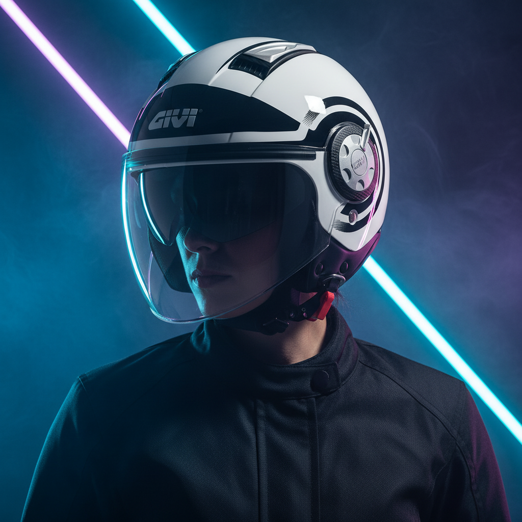 Givi 11.1 Air Jet-R Round Bianco/Nero – Casco Jet ECE 22.05 - Moon Bike - Vista 13