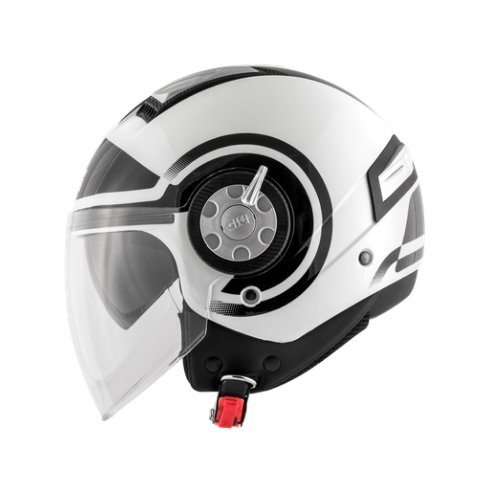 Givi 11.1 Air Jet-R Round Bianco/Nero – Casco Jet ECE 22.05 - Moon Bike - Vista 4